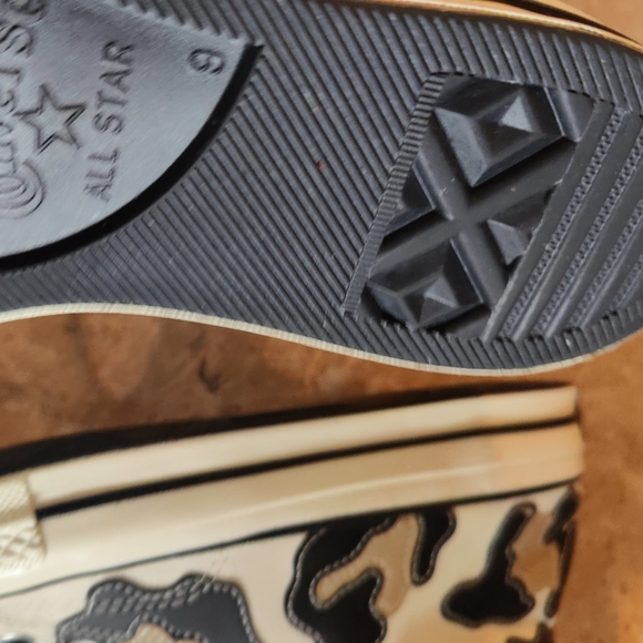 Pre-owned Converse Chuck 70 hi hacked archive desert khaki leopard men's size 9 - Picture 10 of 12